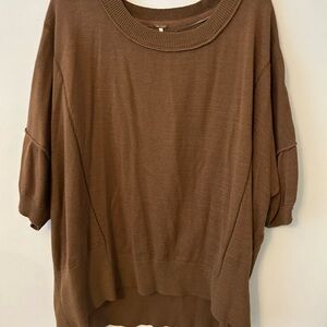 Free People Chocolate Knit Sweater